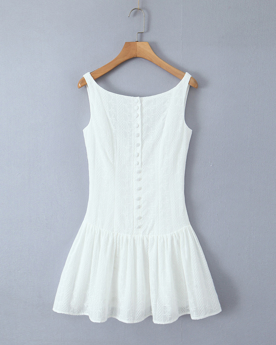 Veda Embroidered Mini Dress