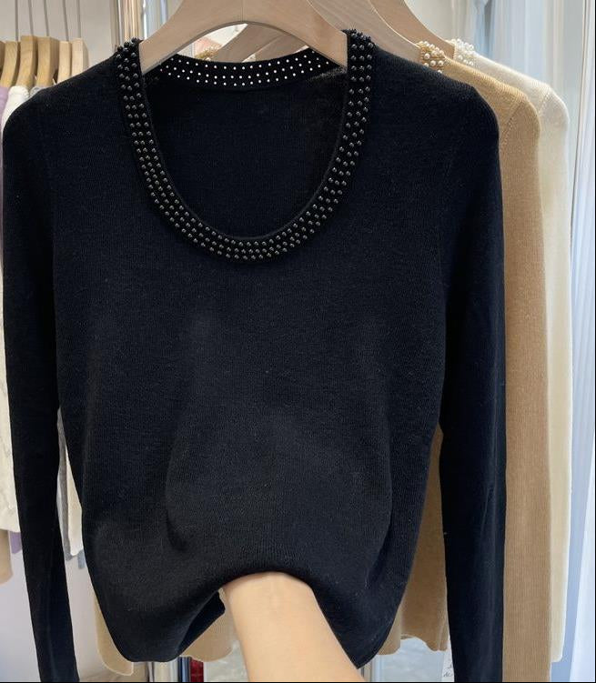 Caroline Pearl Soft Knit Pullover