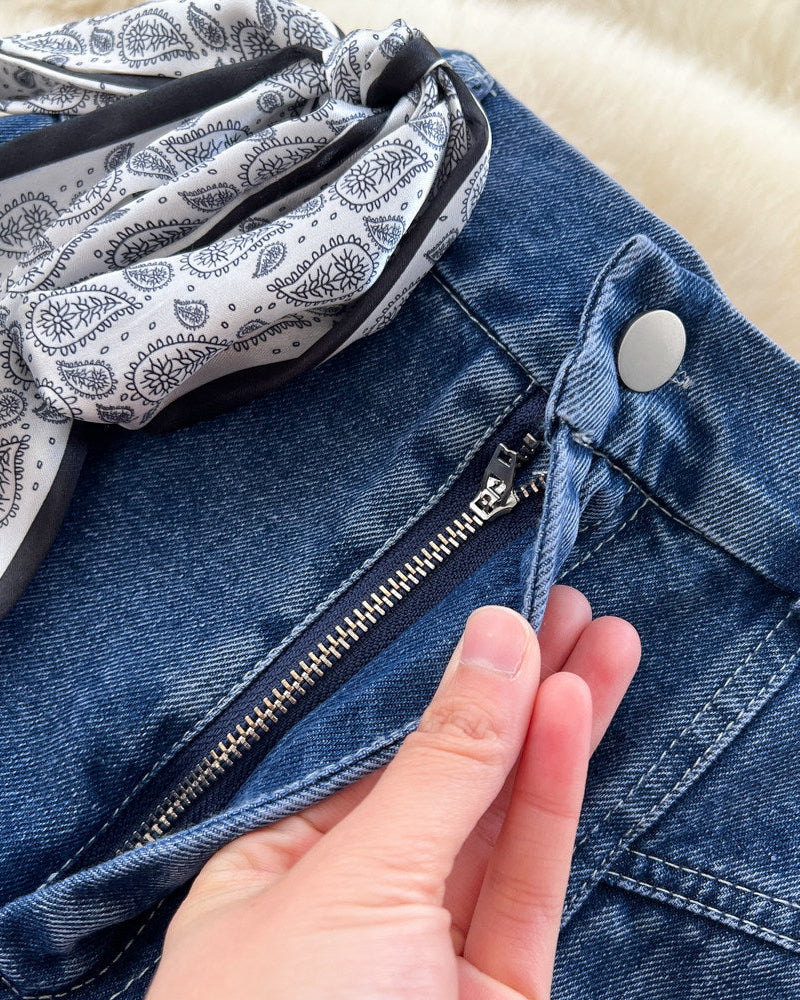 Cleo Denim Midi Skirt