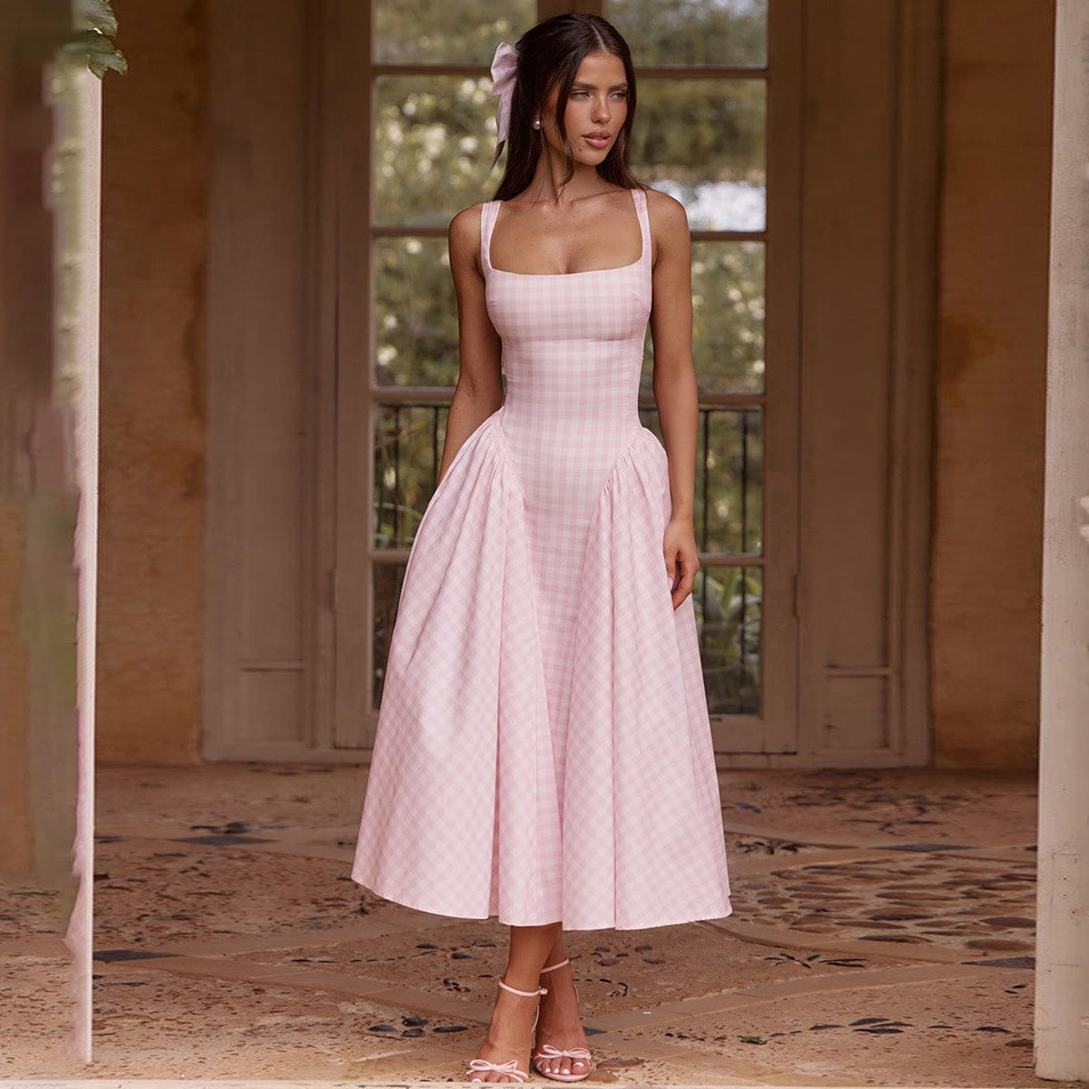 Pricillia Drop Waist Midi Dress