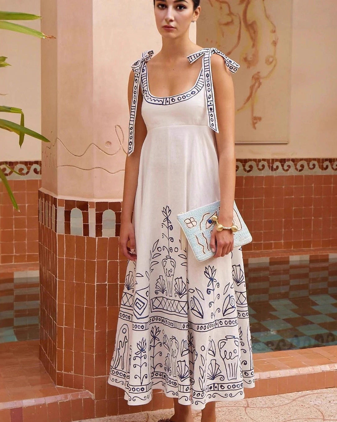 Diane Printed Midi Dress