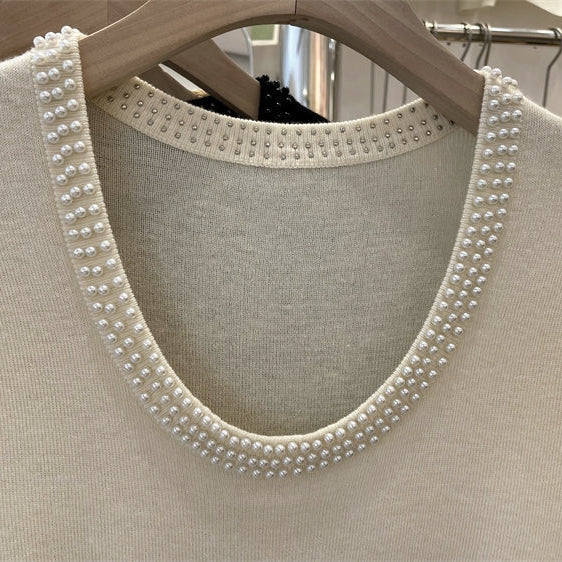 Caroline Pearl Soft Knit Pullover