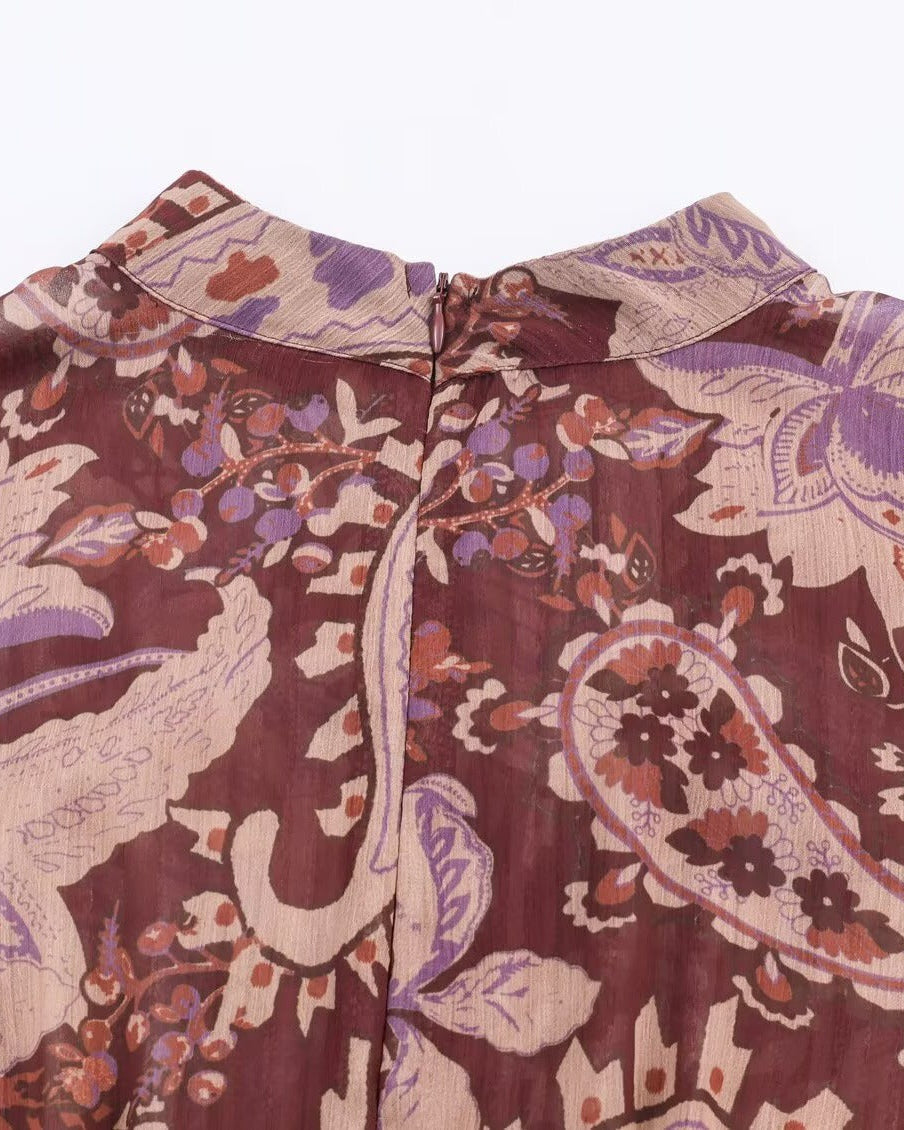 Nelya Printed Maxi Dress