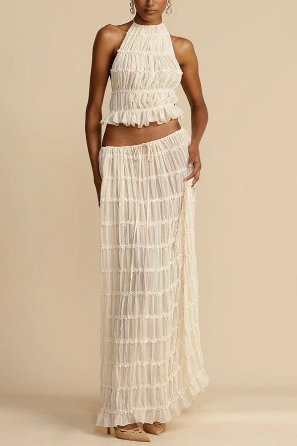 Carmela Backless Coord Skirt Set