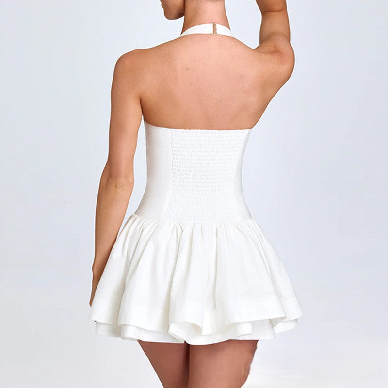 Izetta Halterneck Mini Dress