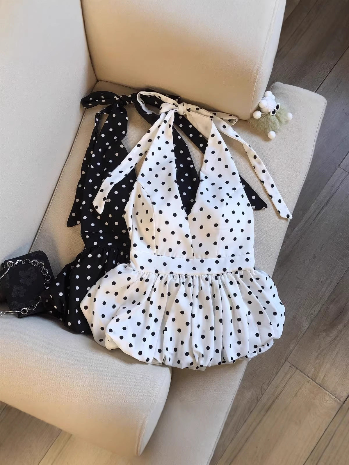 Amelia Halterneck Polka Top