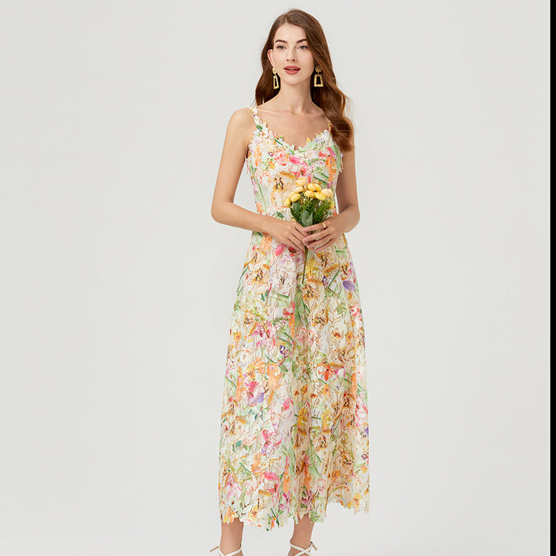 Alma Floral Cutout Maxi Dress