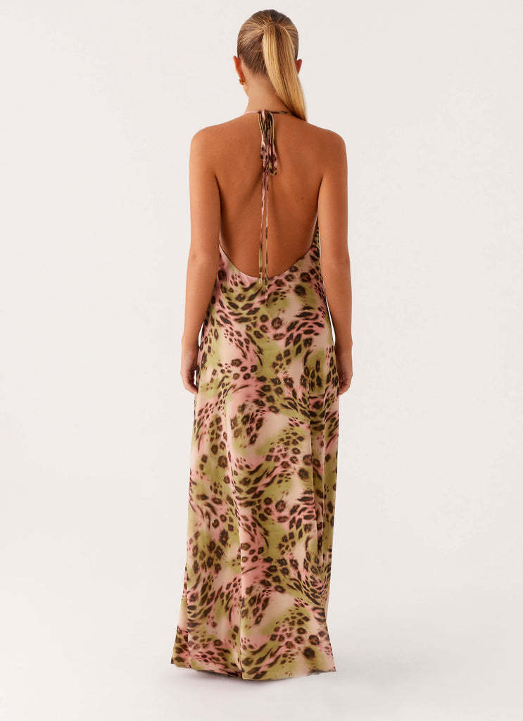 Eleni Halterneck Printed Maxi Dress