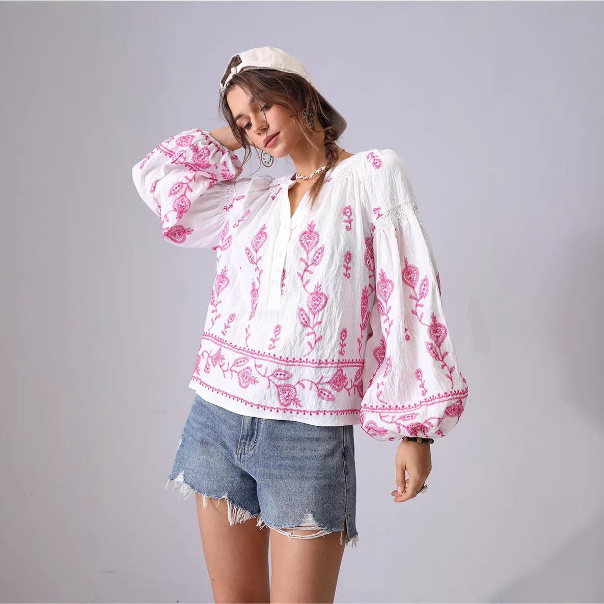 Mirella Embroidered Summer Top