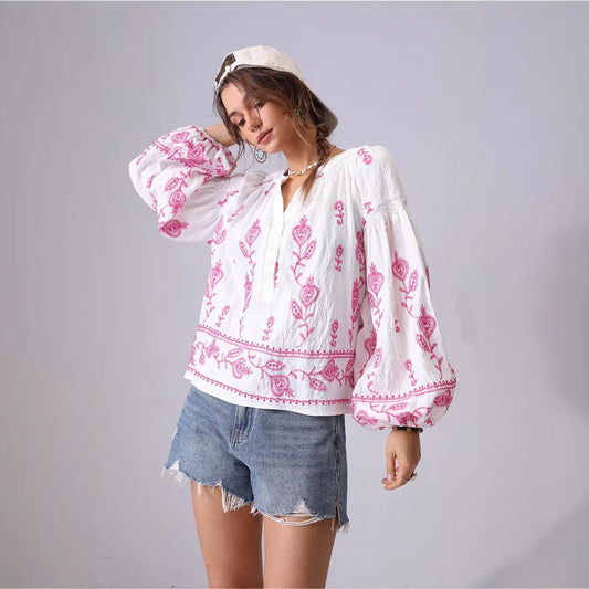 Mirella Embroidered Summer Top