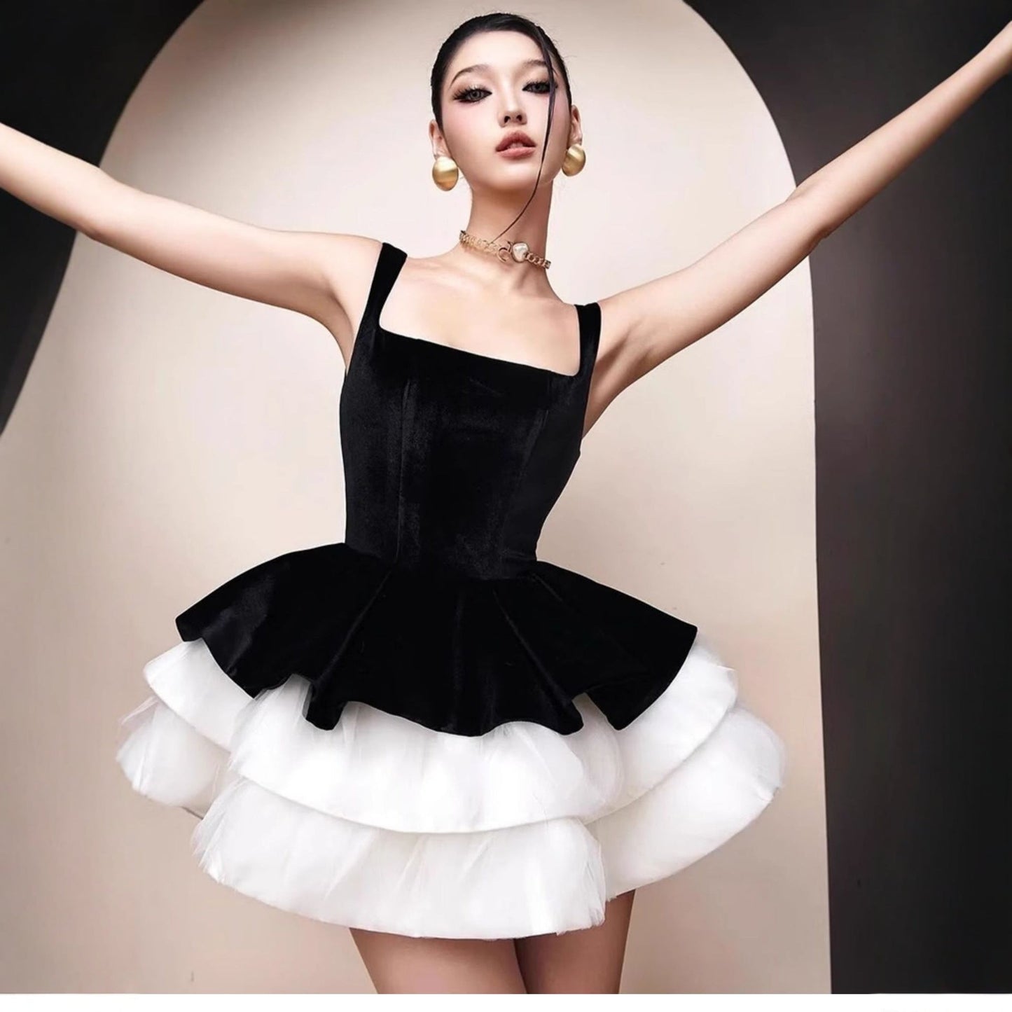 Amara Mini Flared Dress