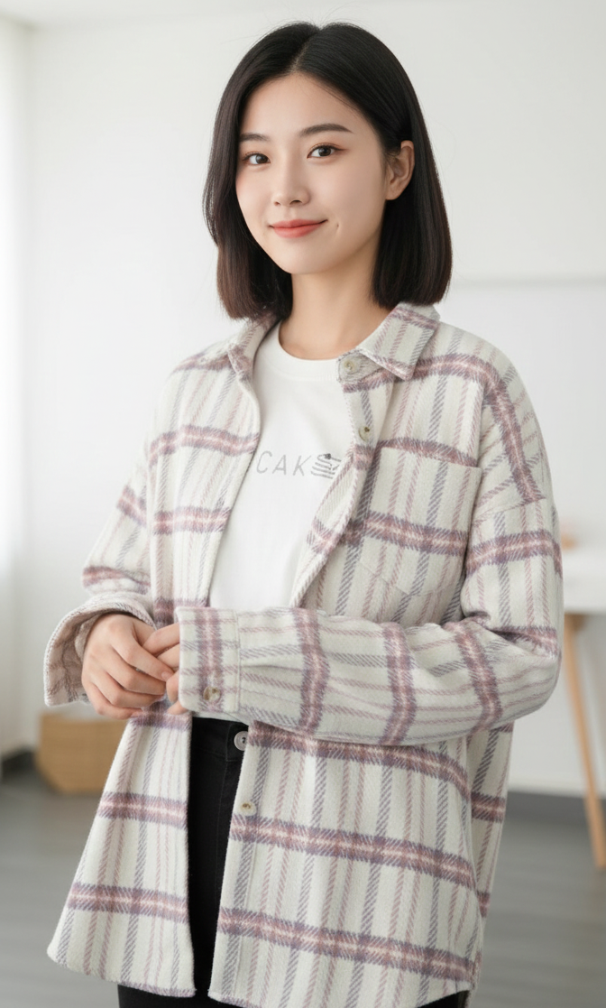Tansy Flannel Shirt In Pink