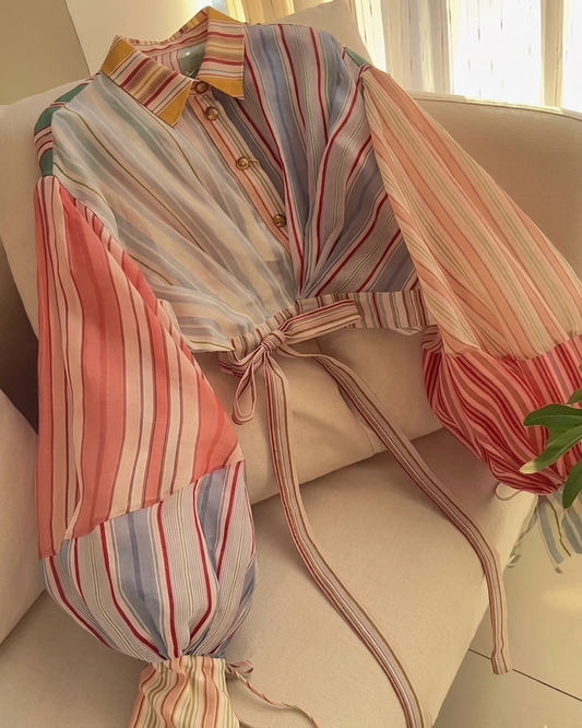 Sadie Stripe Shirt With Top