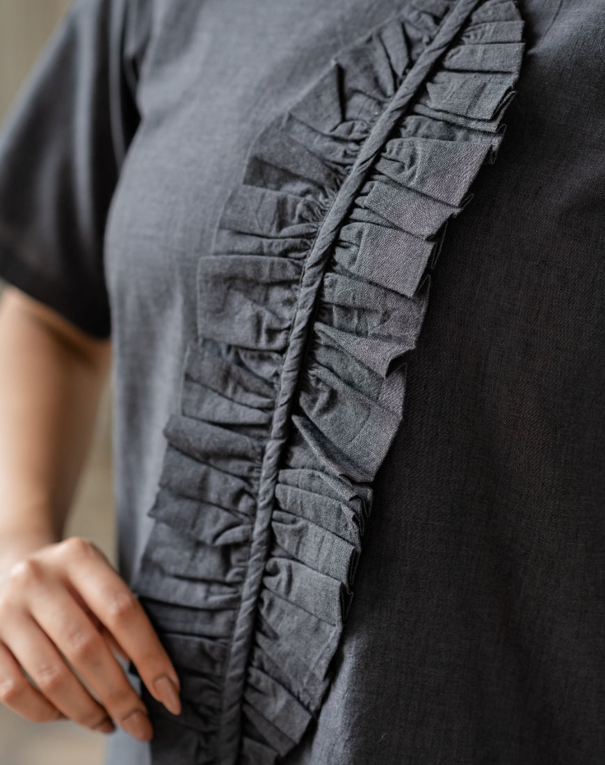 Grey Leaf Top
