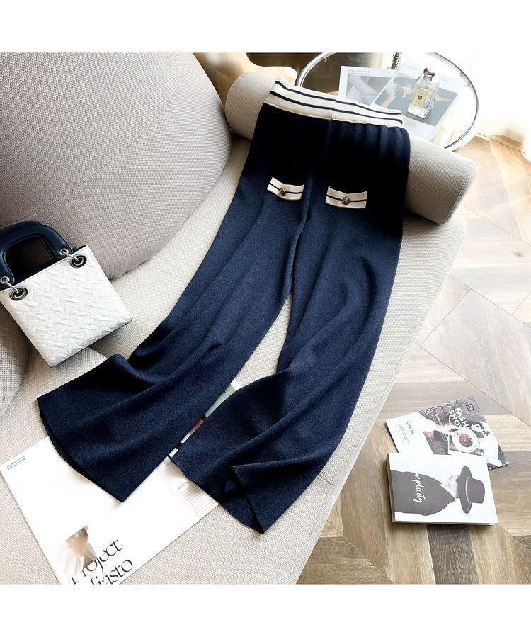 Halls Woolen Coord Set In Navy Blue