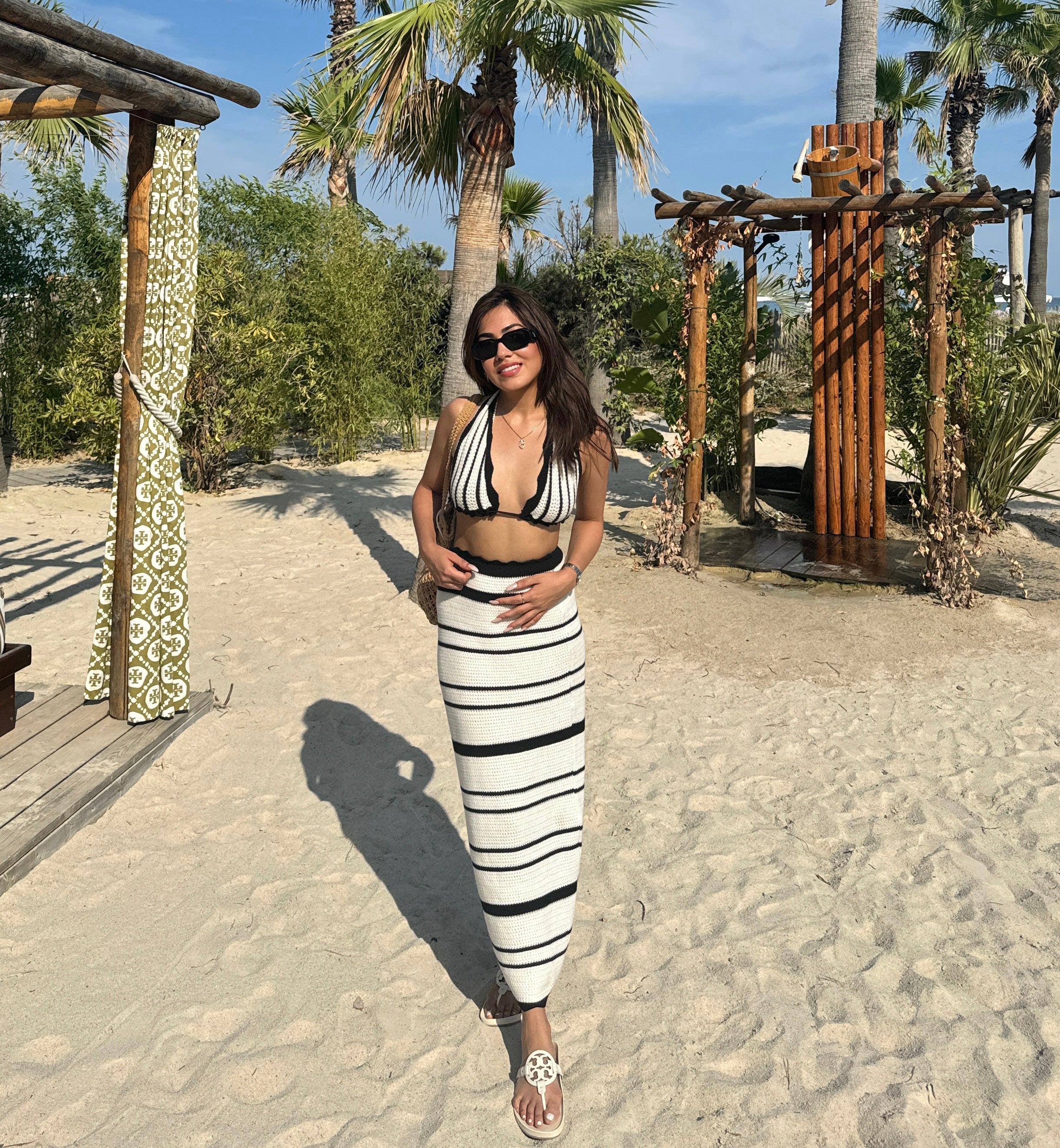 Abisca Crochet Holiday Coord - Resortwear In White