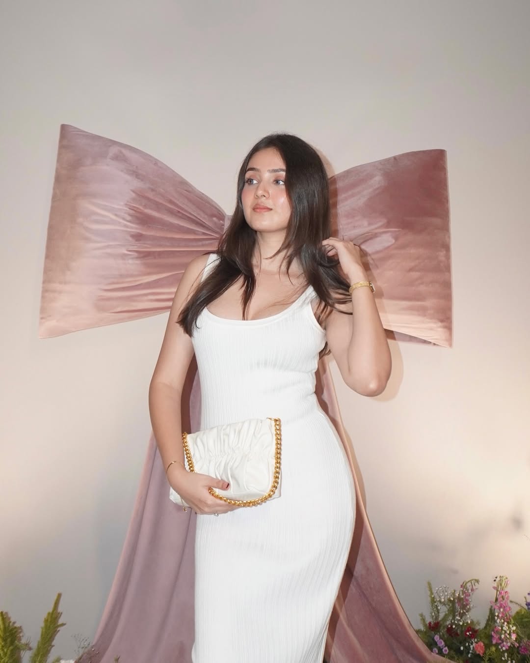 Logos Luxe Knit Bodycon Dress