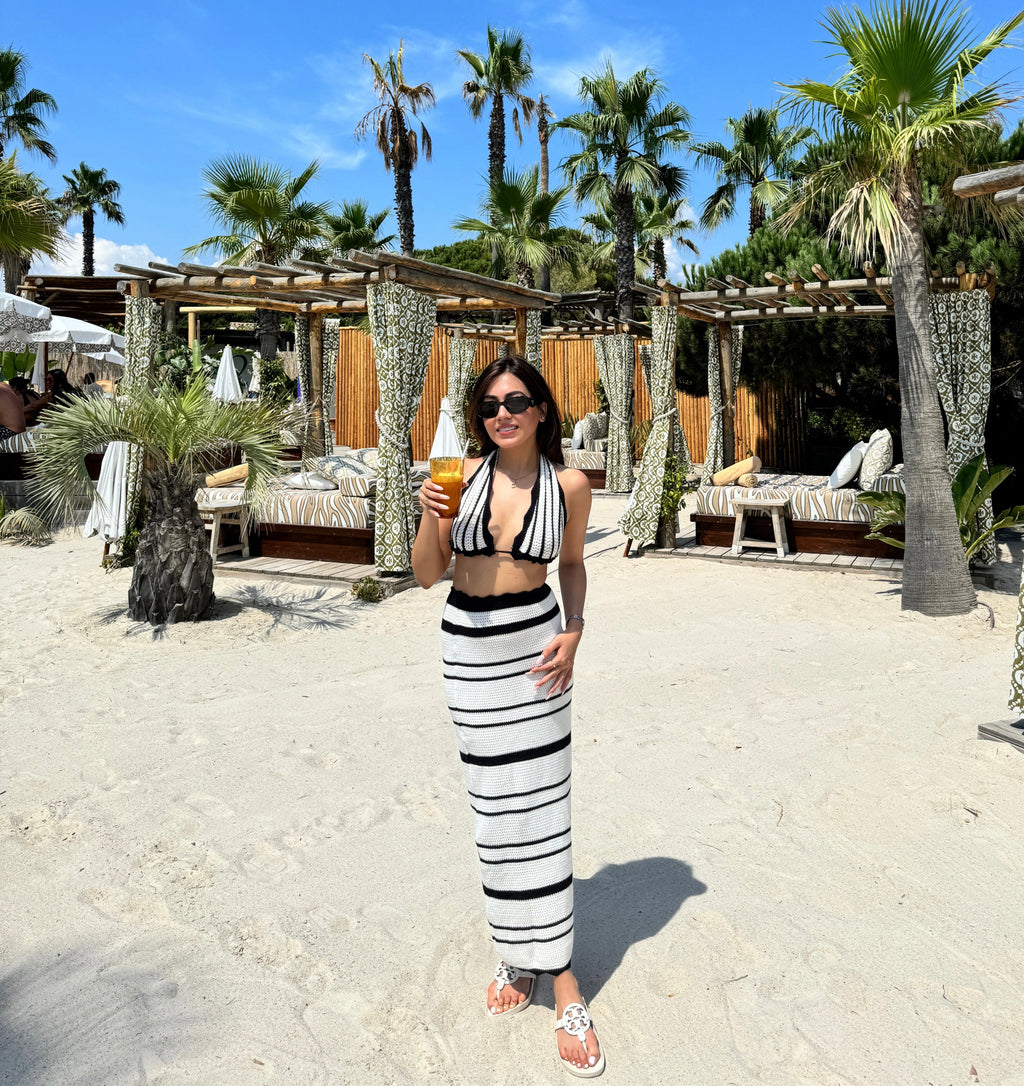 Abisca Crochet Holiday Coord - Resortwear In White