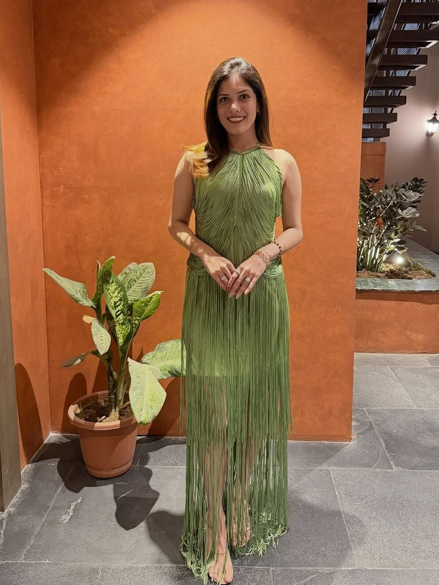Roman Fringe Maxi Dress