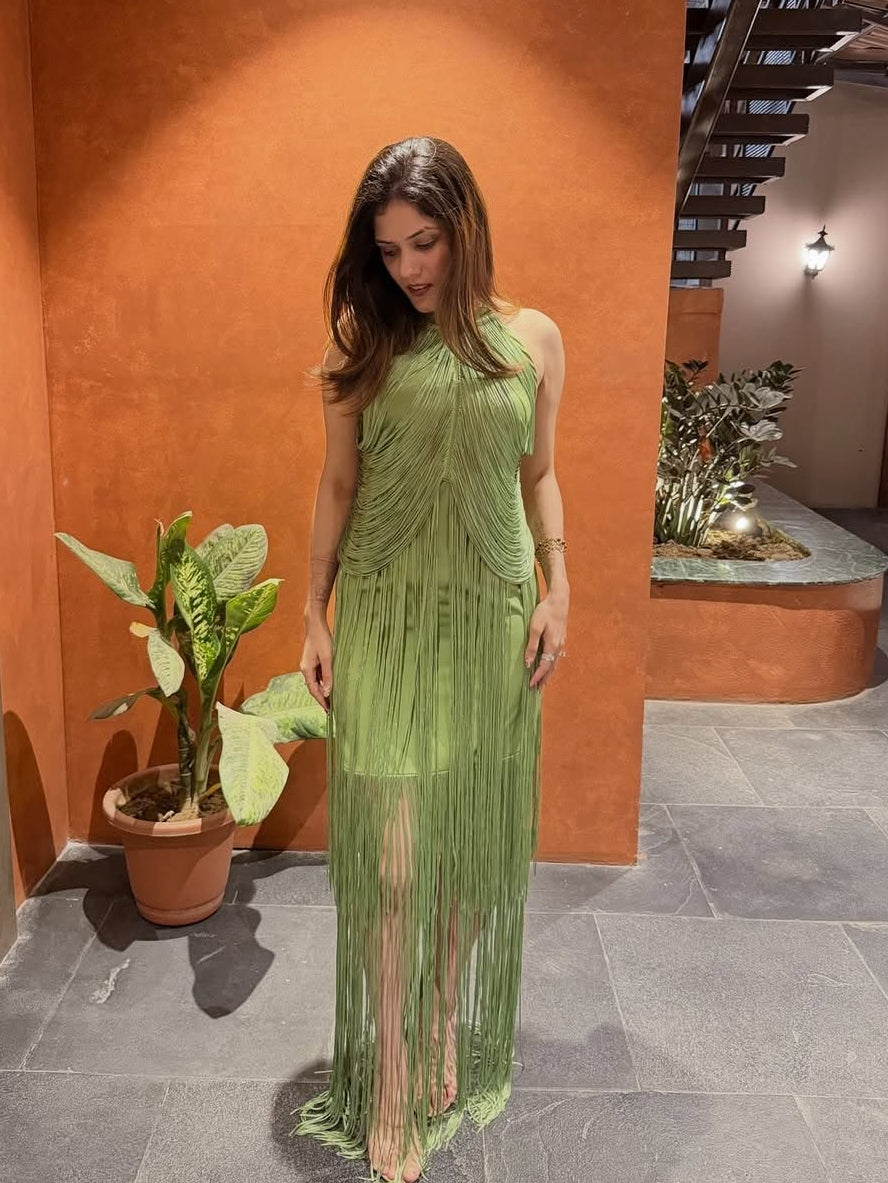 Roman Fringe Maxi Dress