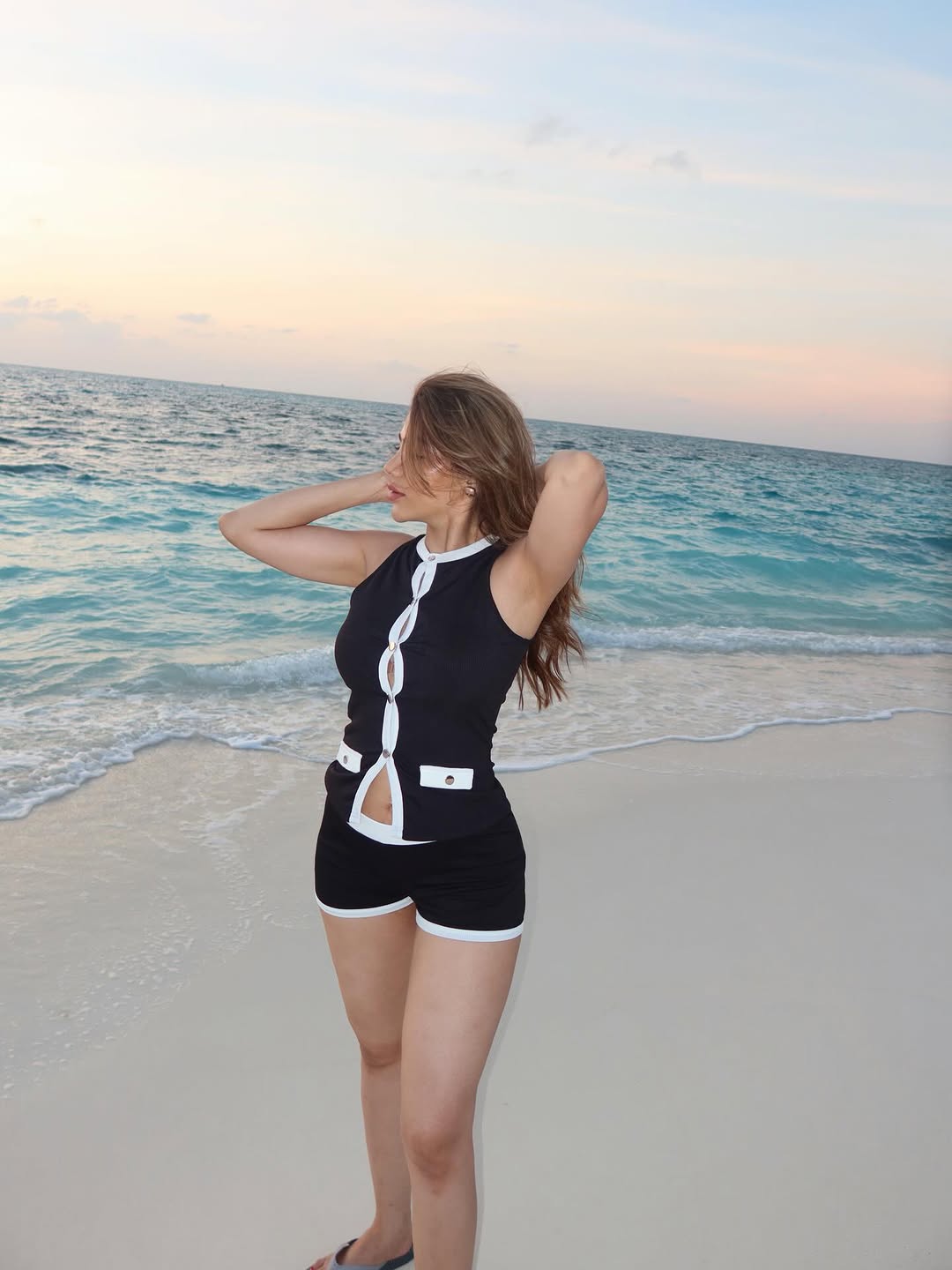 Madley Soft Knit Coord Set In Black