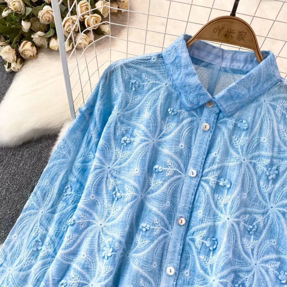 Levy Embroidered Cotton Shirt