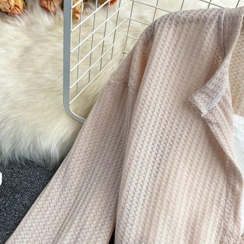 Laurel Full Sleeve Summer Tops In Beige
