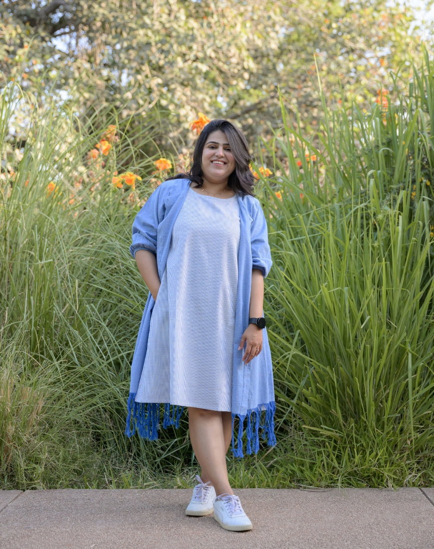 Dutch Blue Jacket With Dress