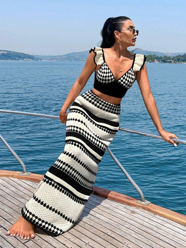 Marina Crochet Holiday Coord In White