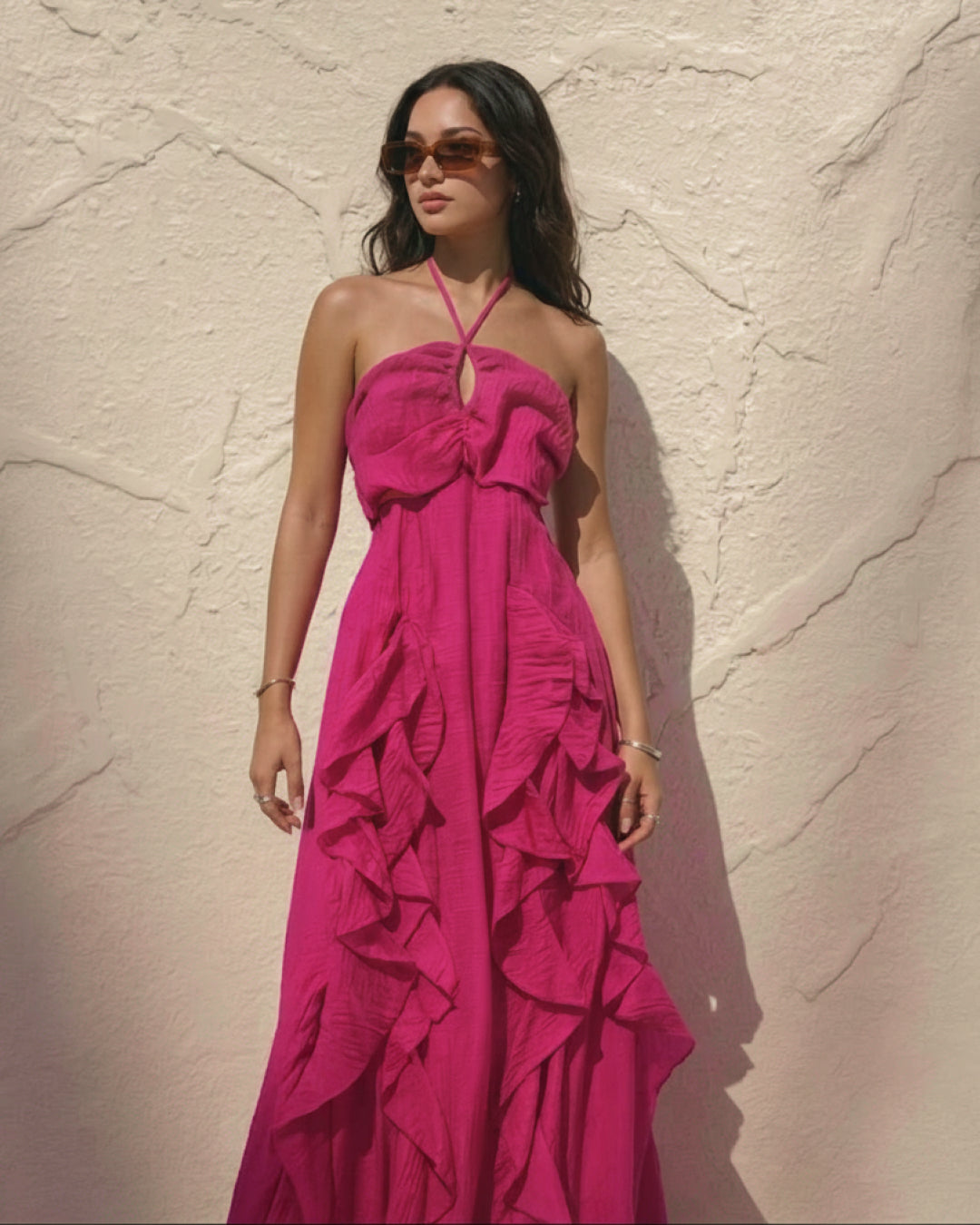 Maelle Ruffle Maxi Dress