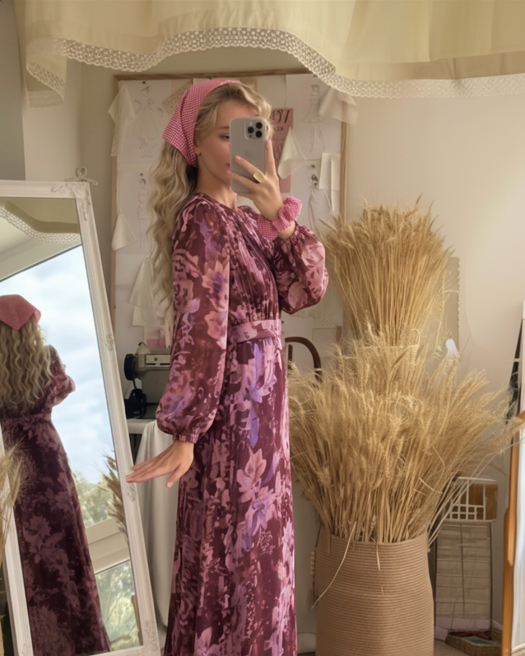 Nelya Printed Maxi Dress