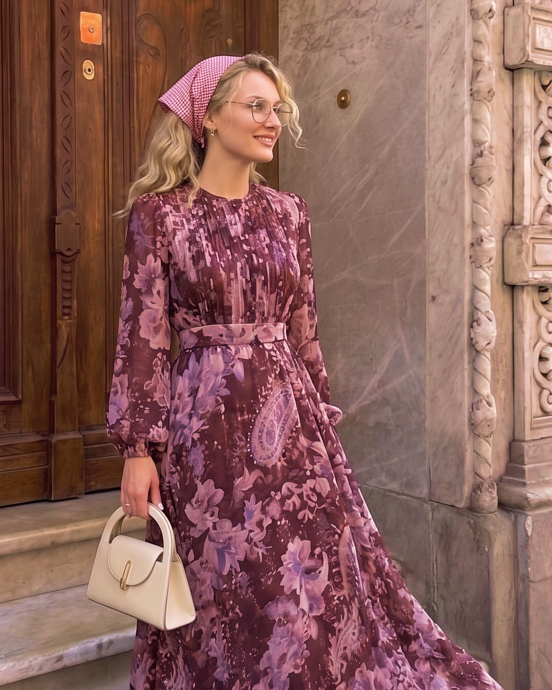 Nelya Printed Maxi Dress