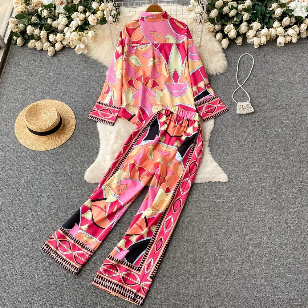 Alia Abstract Coord Set In Pink
