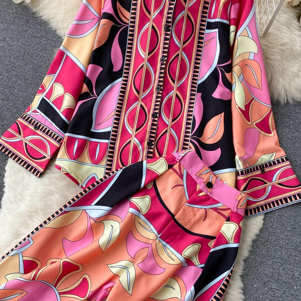 Alia Abstract Coord Set In Pink