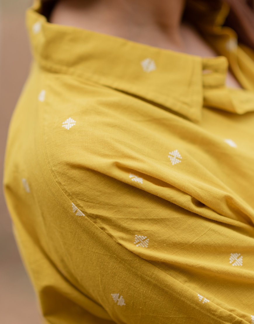 Amber Yellow Weave Shirt