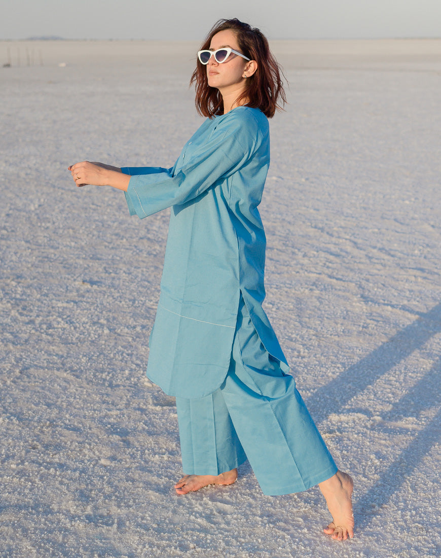 Aqua Blue Co-ord Set
