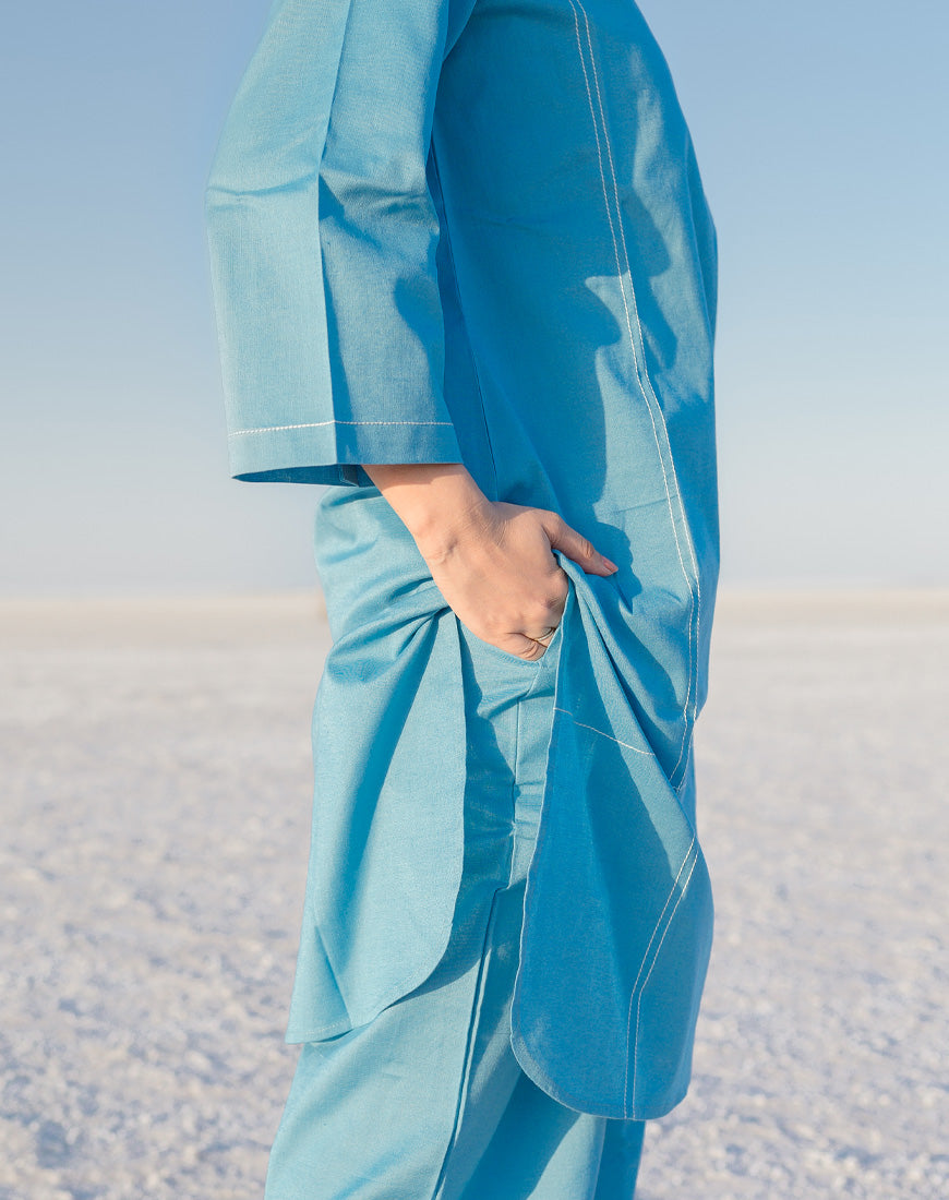 Aqua Blue Co-ord Set