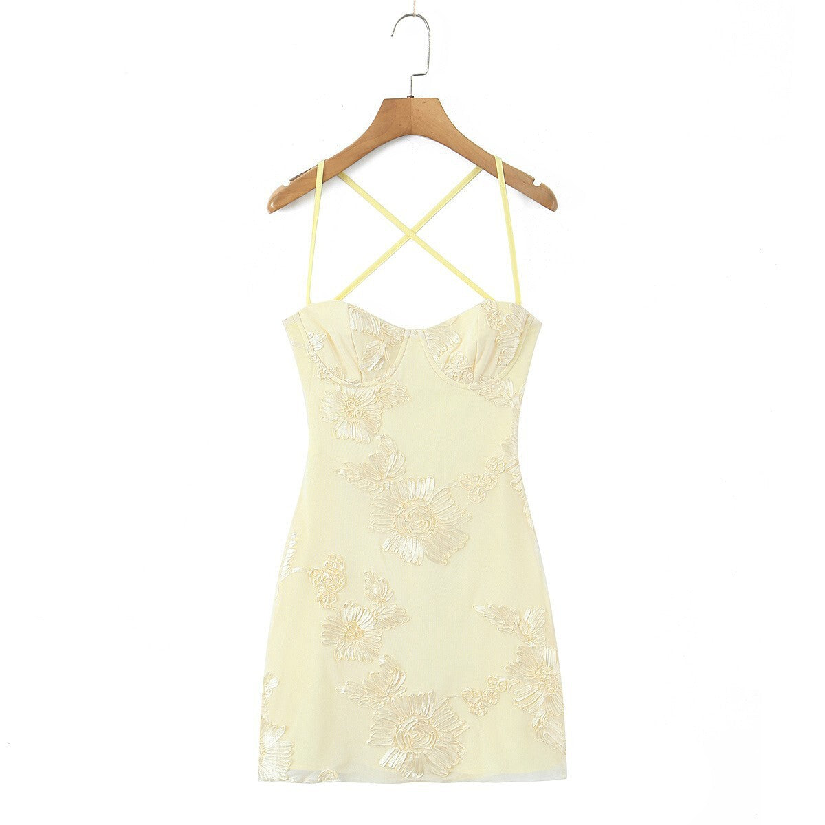 Beatrix Embroidered Mini Dress