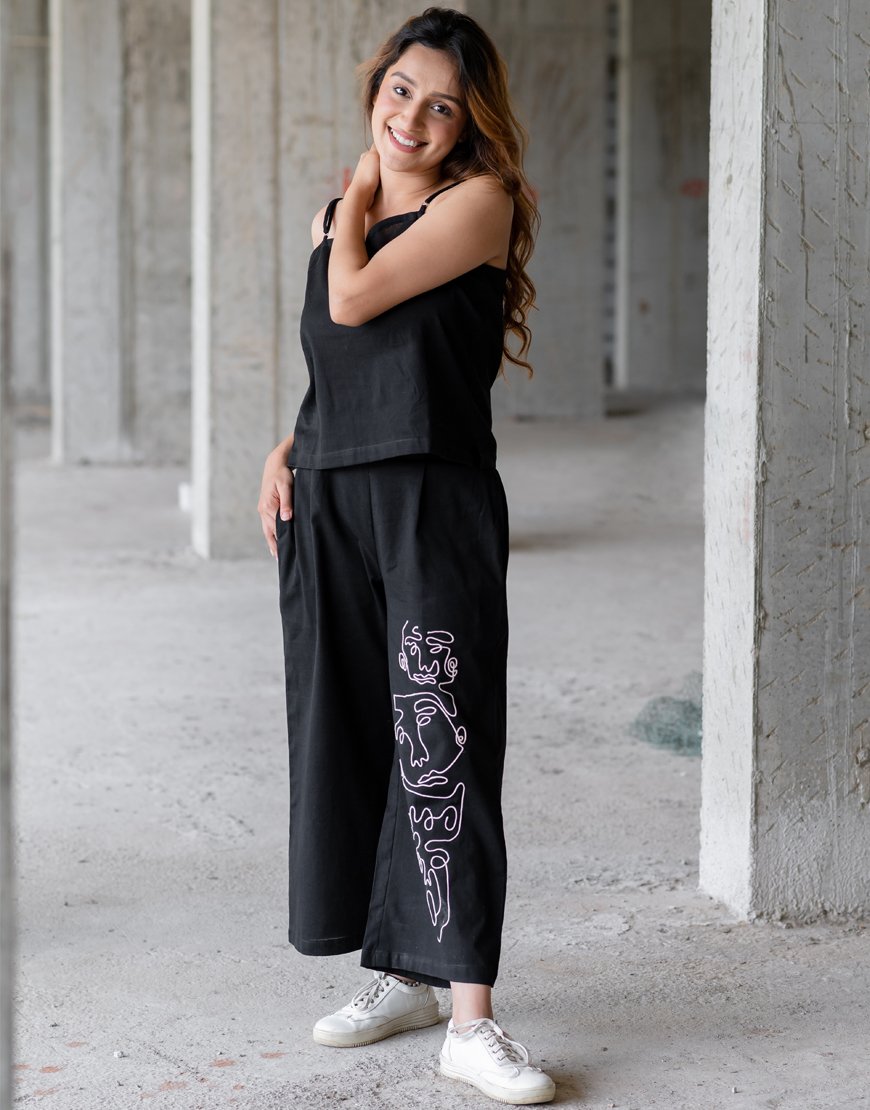 Black Artsy Palazzo