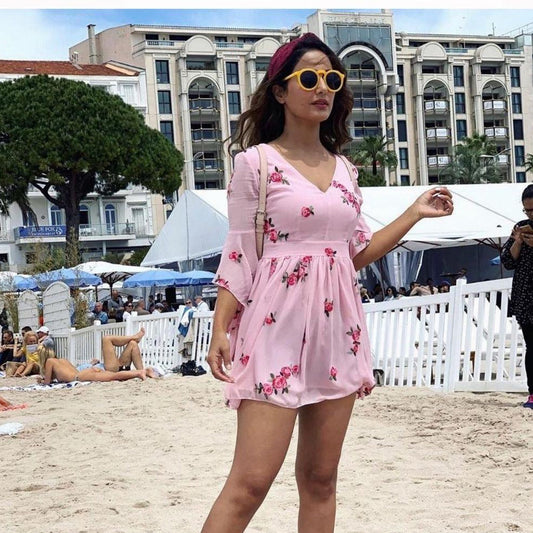 Blush Pink Angeline Dress In Pink