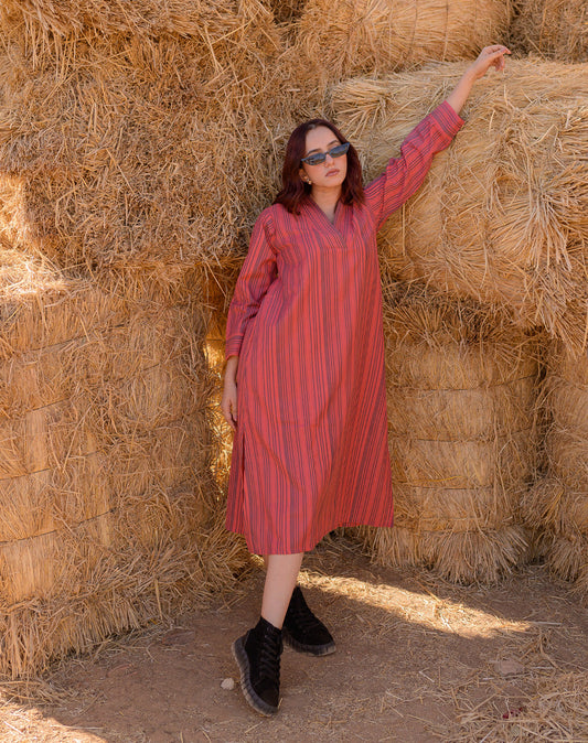 Brick Red Dress