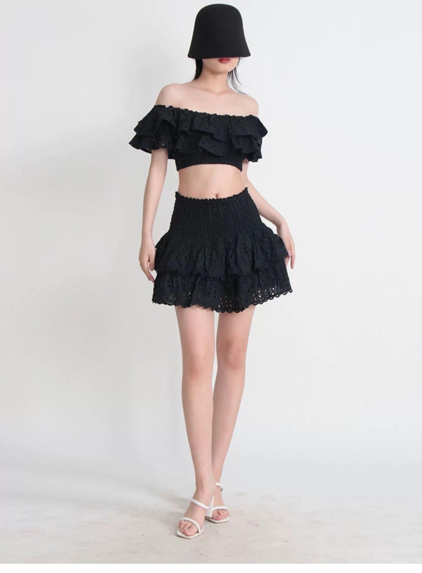 Budapest Luxe Black Co-ord Set In Black