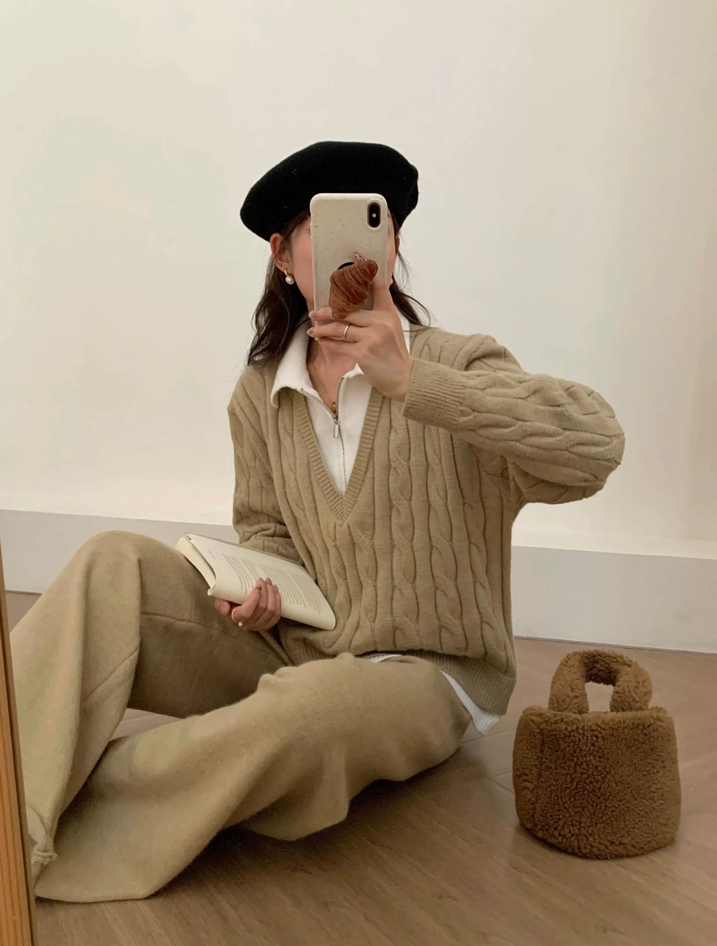 Maria Premium Woolen Coord Set - Tracksuit