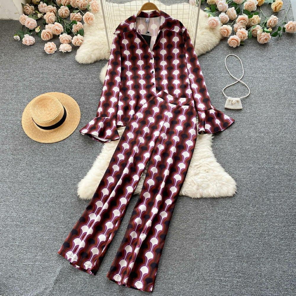 Charles Abstract Coord Set In Maroon