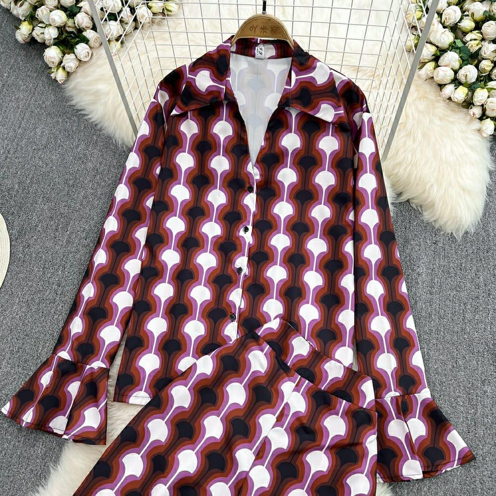 Charles Abstract Coord Set In Maroon