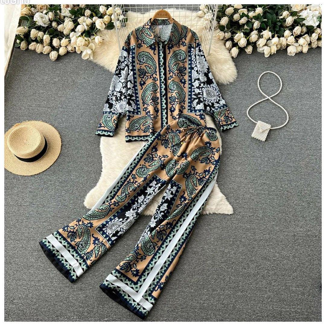Cicily Abstract Coord Set In Multicolor