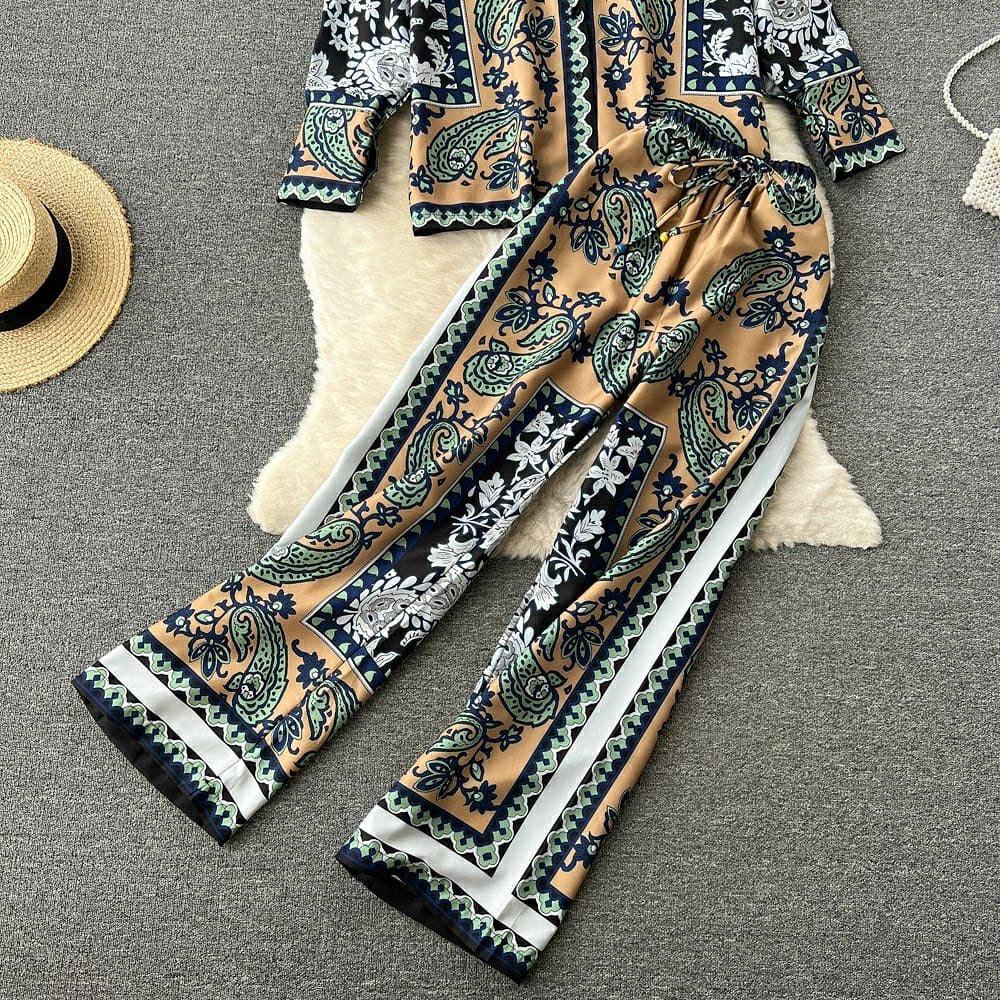 Cicily Abstract Coord Set In Multicolor