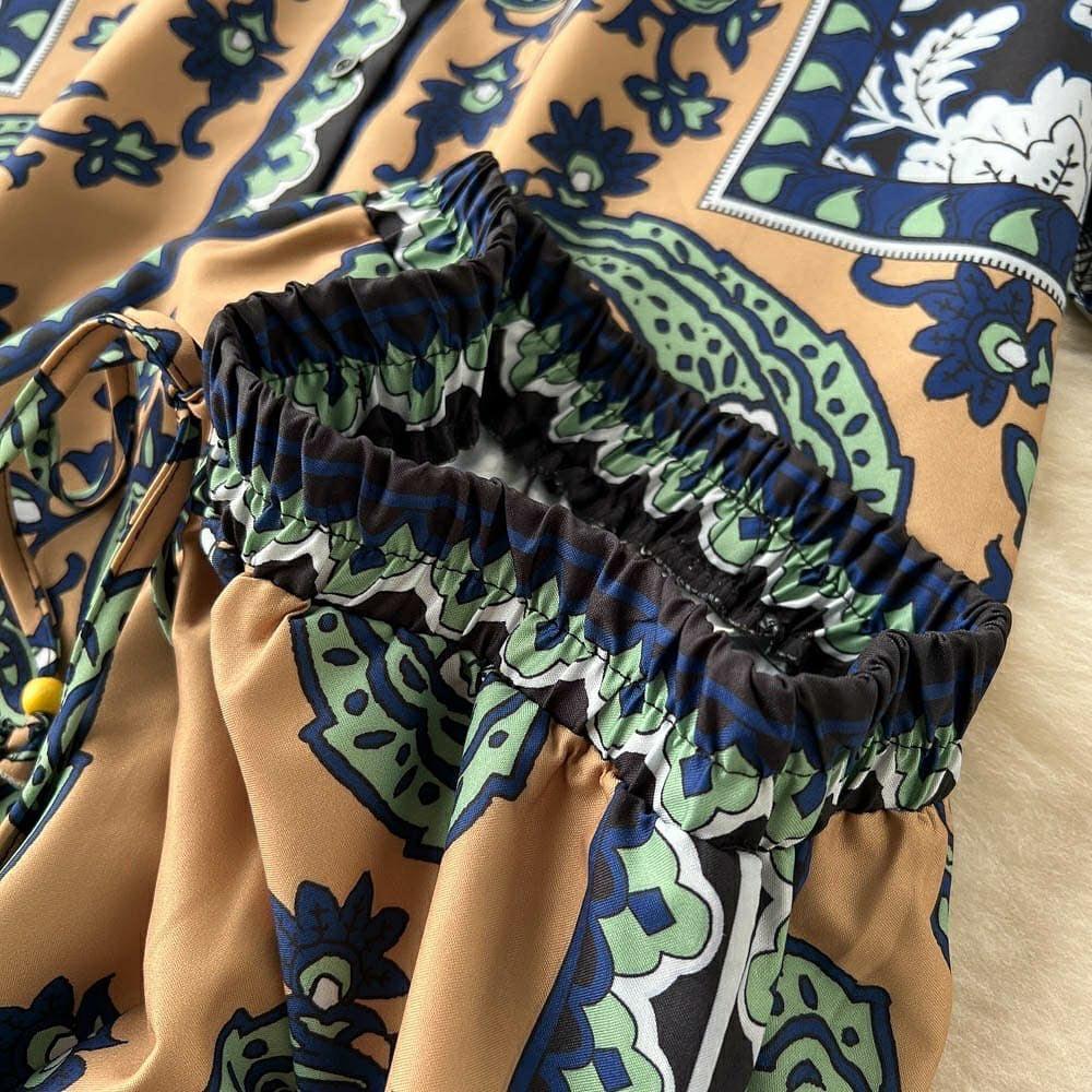 Cicily Abstract Coord Set In Multicolor