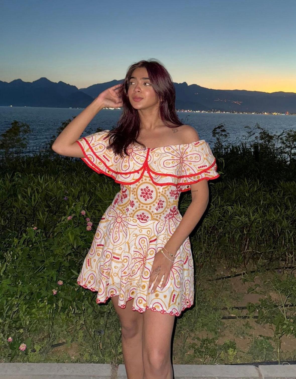 Como Luxe Summer Dress in Pink