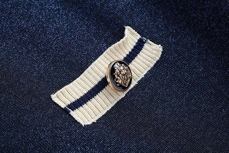 Halls Woolen Coord Set In Navy Blue